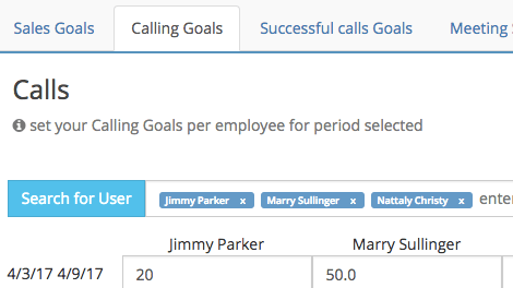 Calling Goals