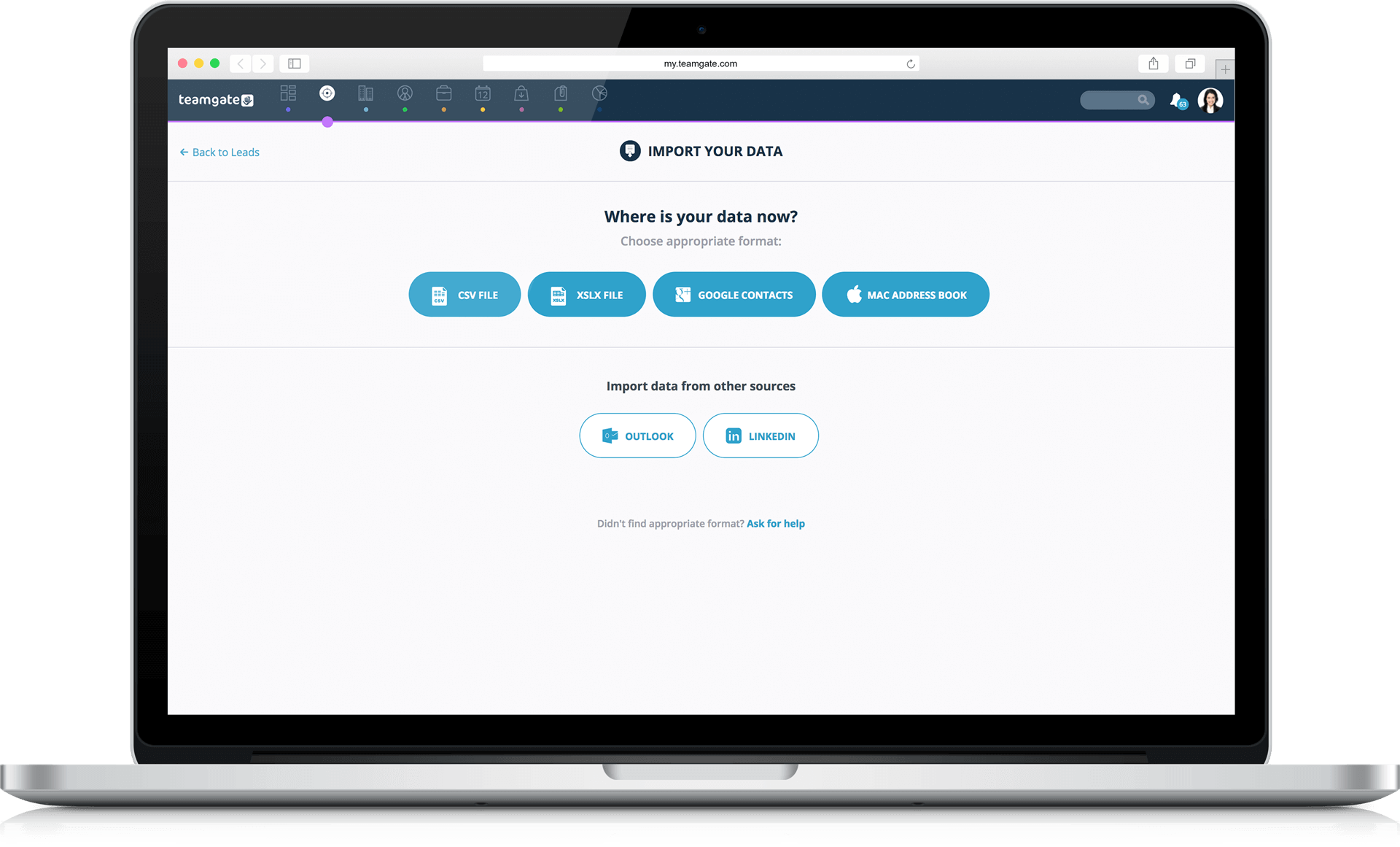 Import Data to Teamgate