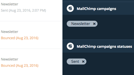 Mailchimp Campaign Filters
