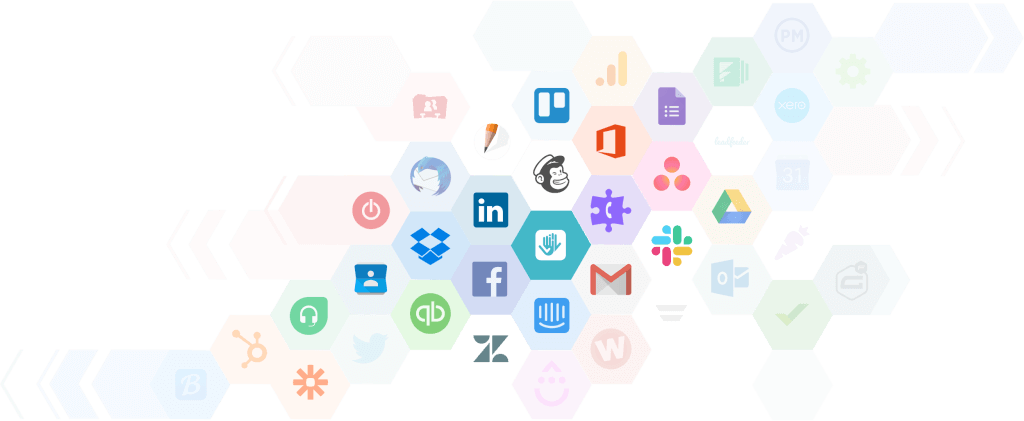 illustration of popular software logos