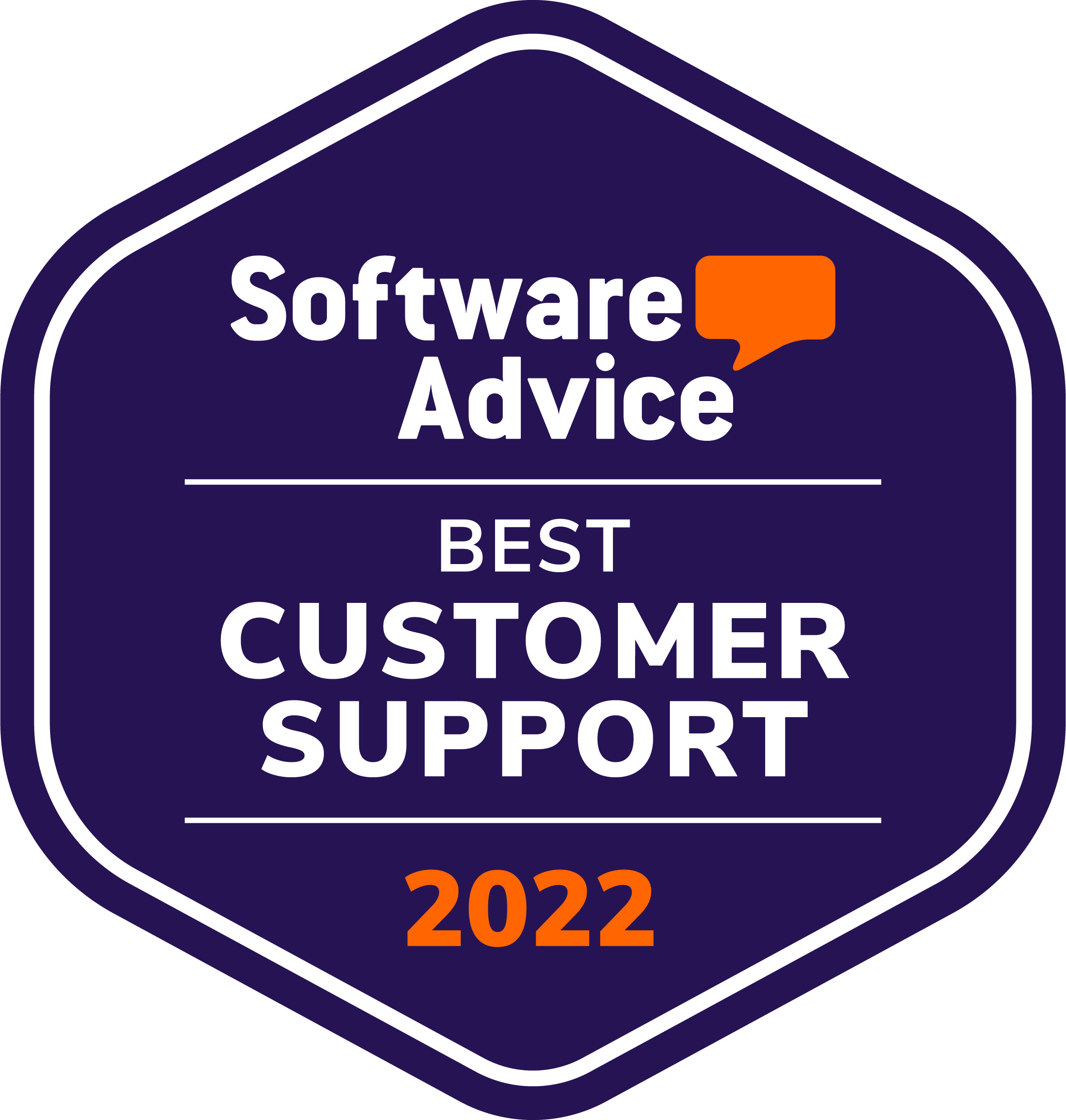 Software Advice Best Customer Support badge