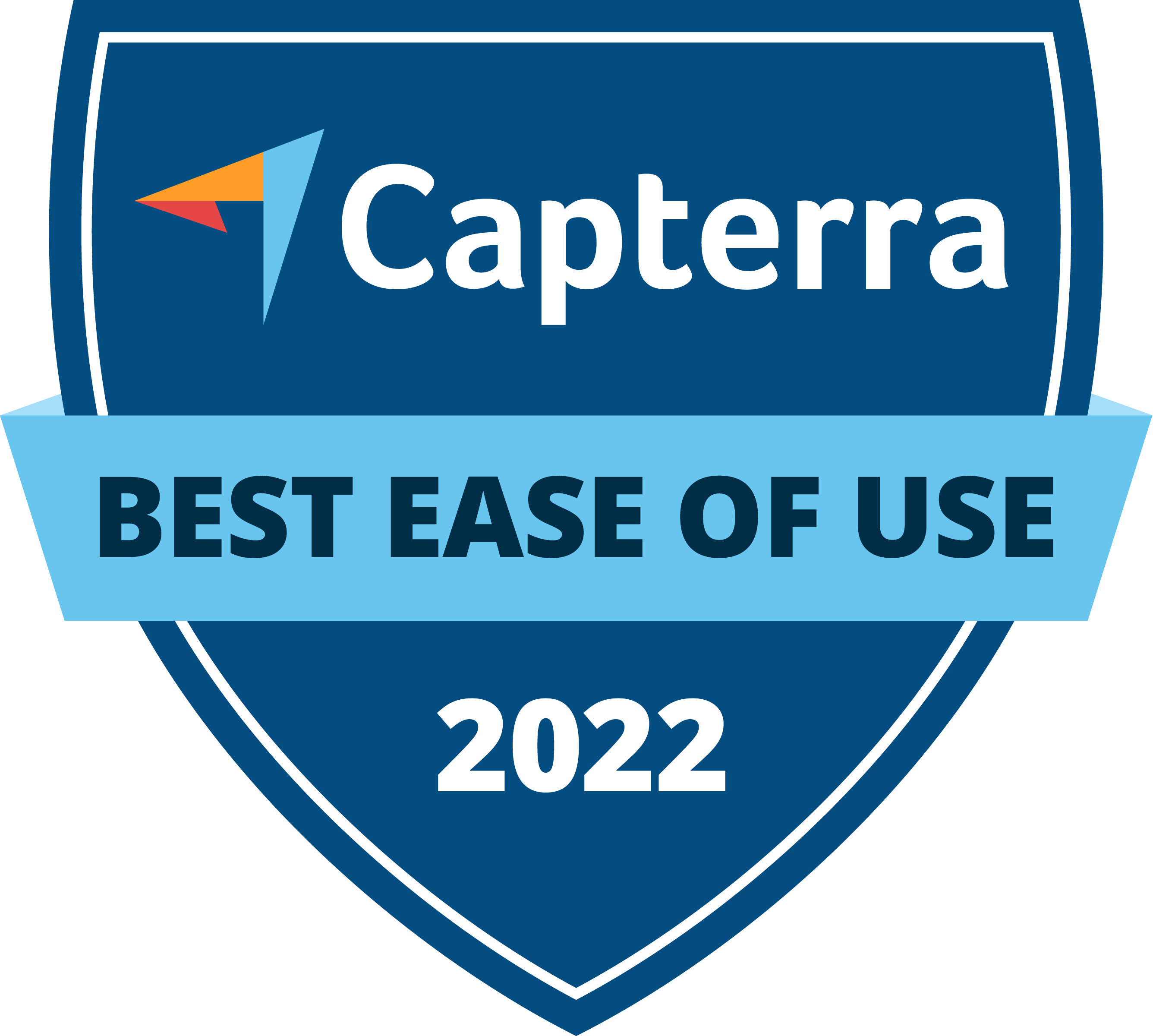 Capterra Best Ease of Use badge