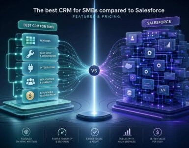 The best CRM for SMBs compared to Salesforce with features and pricing.