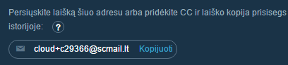 Kaip prisegti el. laiško kopiją prie Įmonės ar Kontakto kortelės? (Smart Cc/Bcc ir laiškų persiuntimas)