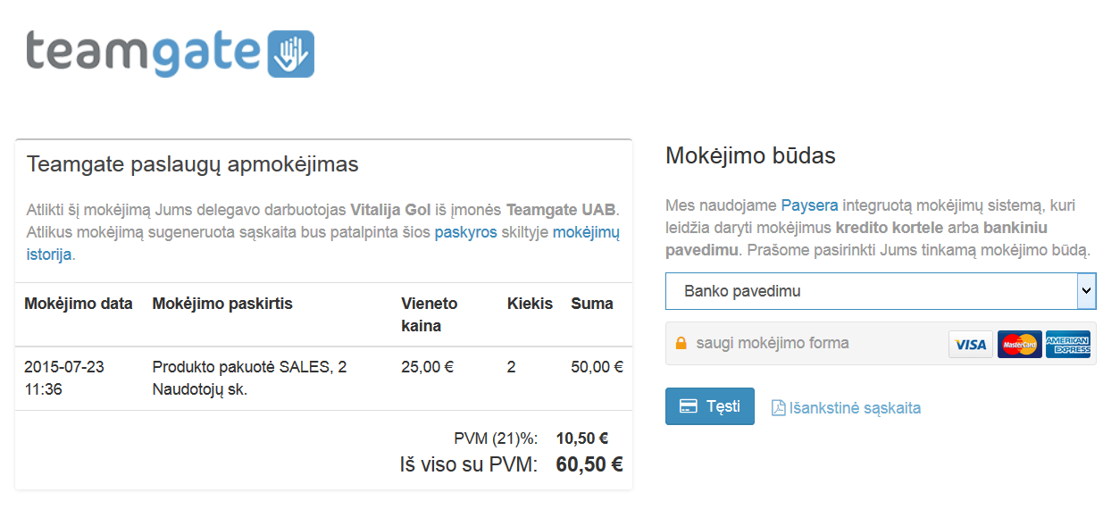 Kaip galiu gauti išankstinę sąskaitą?