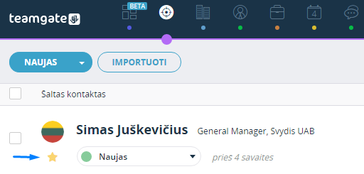 Kaip pažymėti Šaltą kontaktą svarbiu?
