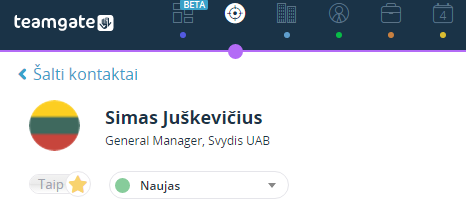 Kaip pažymėti Šaltą kontaktą svarbiu?