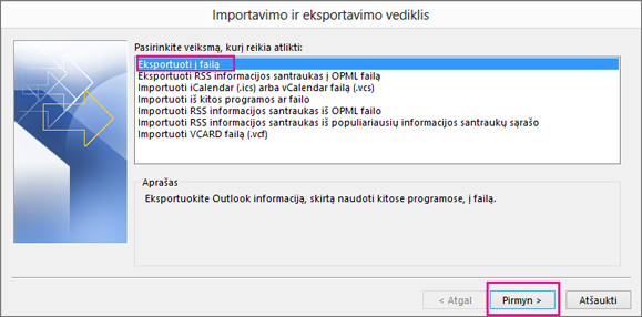 Kaip importuoti šaltus kontaktus iš Outlook?