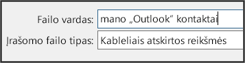Kaip importuoti šaltus kontaktus iš Outlook?