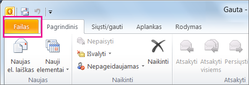 Kaip importuoti šaltus kontaktus iš Outlook?