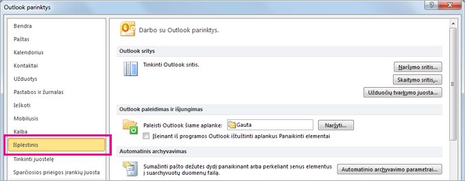 Kaip importuoti šaltus kontaktus iš Outlook?