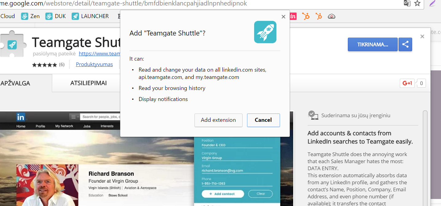 Teamgate-LinkedIn Shuttle