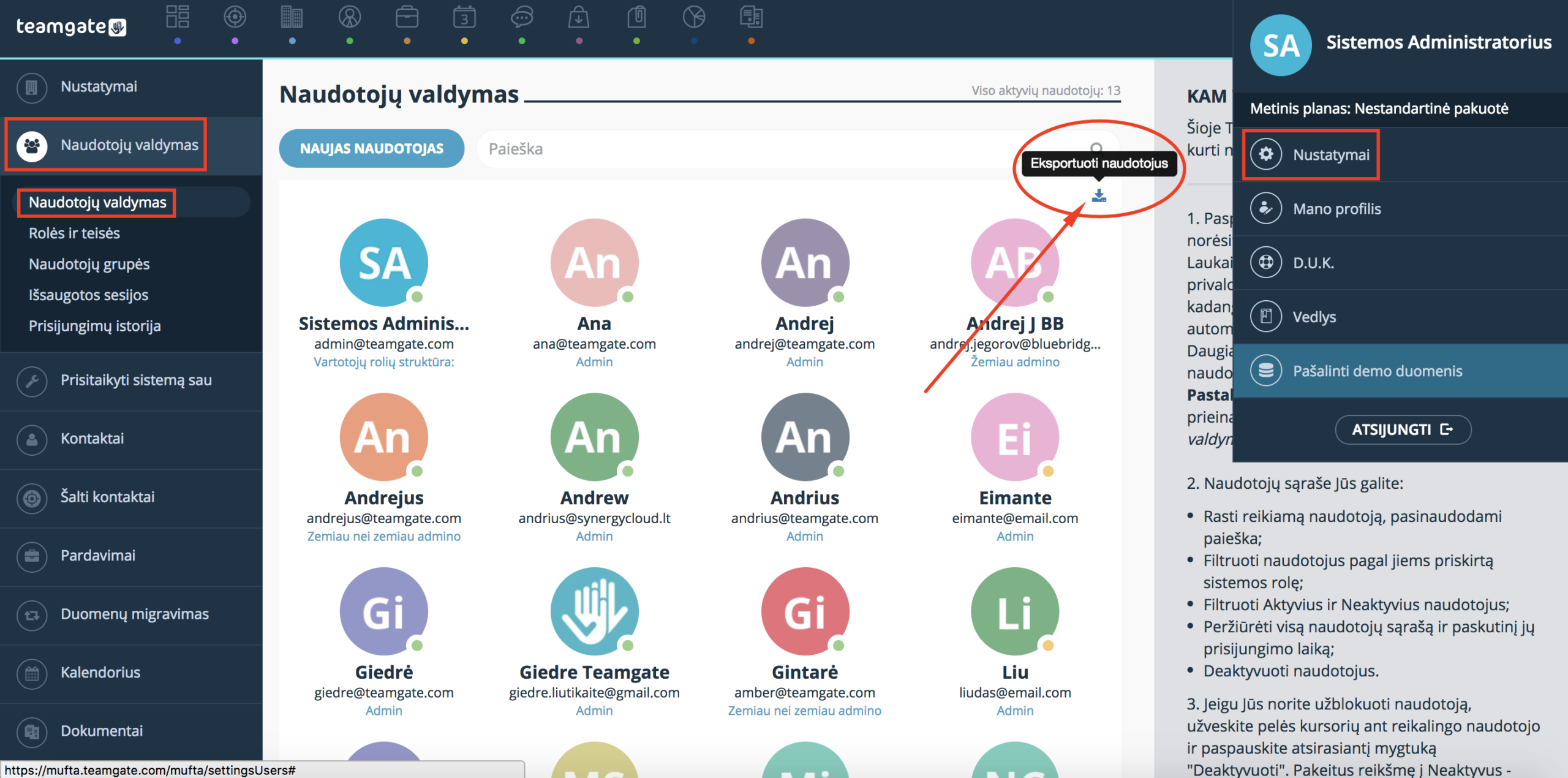 eksportuoti-naudotojus-nustatymai-naudotoju_-valdymas-Teamgate-CRM.png